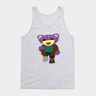 Mr.purple bear is Bearkenstein,Halloween bear,ghost bear Tank Top